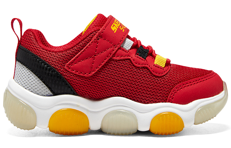 Order (PS) Skechers Mighty Glow ''Rouge Jaune Noir'' 402040N-RDBK