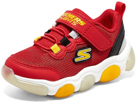 (PS) Skechers Mighty Glow ''Rouge Jaune Noir'' 402040N-RDBK Lookbook (PS) Skechers Mighty Glow ''Rouge Jaune Noir'' 402040N-RDBK