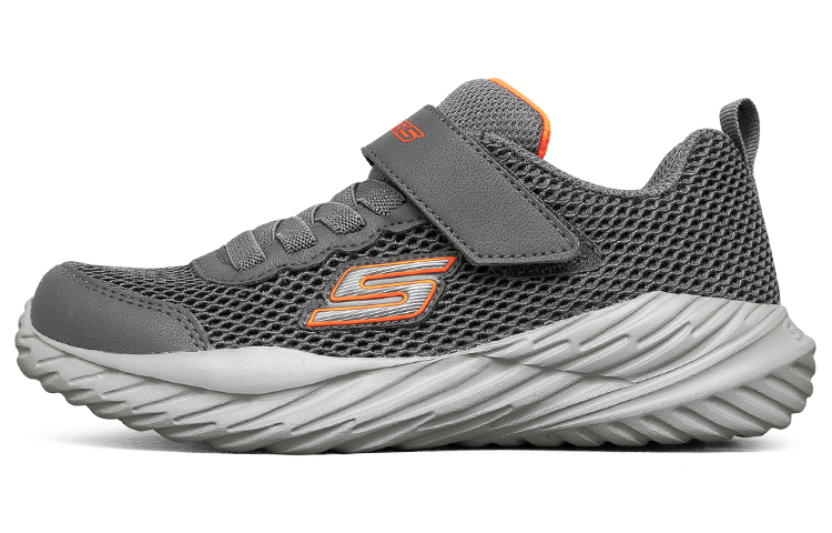 (Youth) Skechers Nitro Sprint 'Grey Orange' 400083L-CCOR