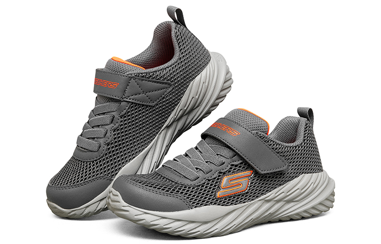 (Youth) Skechers Nitro Sprint 'Grey Orange' 圖 4