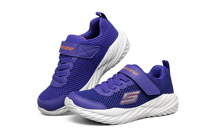 Lookbook (PS) Skechers Nitro Sprint ''Paarse Magische Klittenband'' 400083L-BLOR