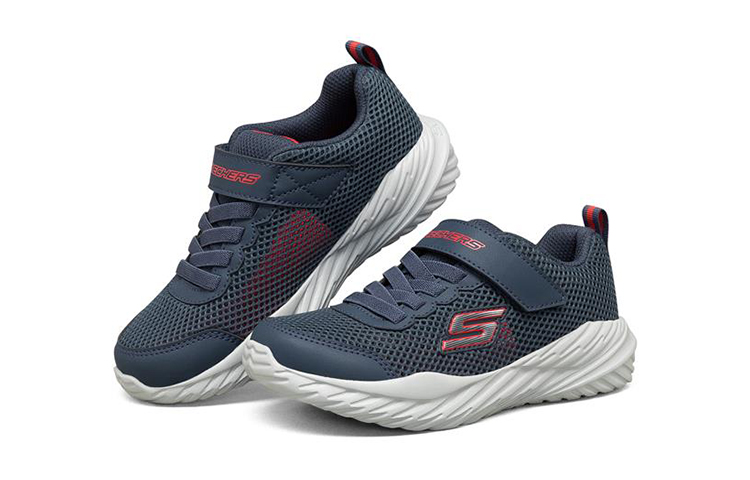 Lookbook (PS) Skechers Nitro Sprint Breathe Freely K Blau 403752L-NVY