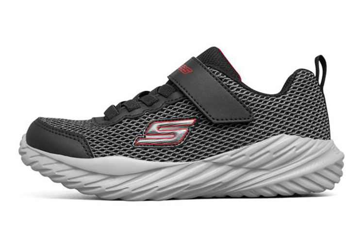(Preschool) Skechers Nitro Sprint Casual Sneakers - Grey 'Gray Black Red' 400083L-BGRD