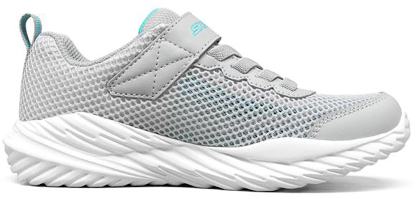 (PS) Chaussures de Sport Skechers Nitro Sprint K Blanc/Gris 403752L-GRY Order (PS) Chaussures de Sport Skechers Nitro Sprint K Blanc/Gris 403752L-GRY
