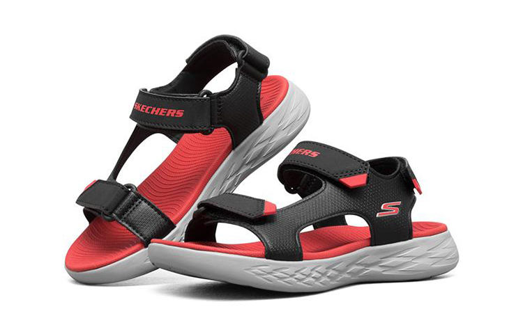 Lookbook (Preschool) Skechers On-The-Go 600K 'Black Red' 400054L-BKRD