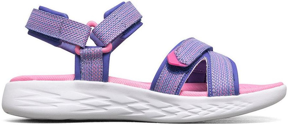大童 Skechers行動輕便 防滑耐磨 兒童涼鞋 藍粉 Order 大童 Skechers行動輕便 防滑耐磨 兒童涼鞋 藍粉