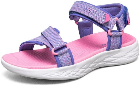 (PS) スケッチャーズ オンザゴー サンダル ブルーピンク 86965L-PWPK Lookbook (PS) スケッチャーズ オンザゴー サンダル ブルーピンク 86965L-PWPK