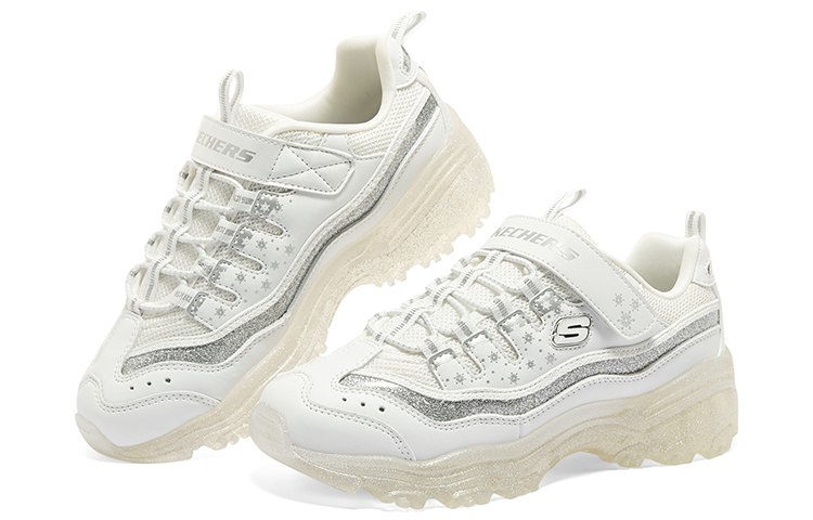 (Youth) Skechers D'lites Electric Coloring 'White Silver' 圖 4