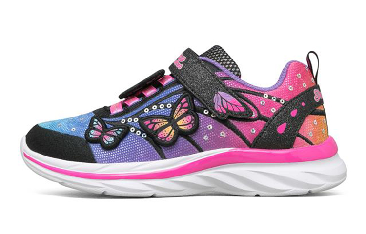 (Preschool) Skechers Quick Kicks 'Black Multi-Color' 302207L-BKMT