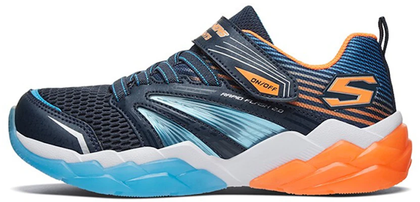 (PS) Skechers Rapid Flash 2.0 Hardloopschoenen Kinderen Blauw 90725L-NVOR Buy (PS) Skechers Rapid Flash 2.0 Hardloopschoenen Kinderen Blauw 90725L-NVOR