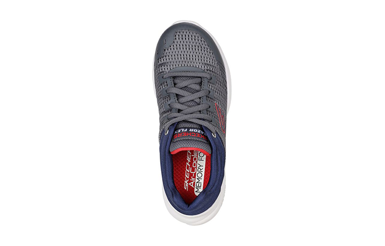 Lookbook (Preschool) Skechers Razor Flex-Skorvo 'Grey' 403780L-CCNV
