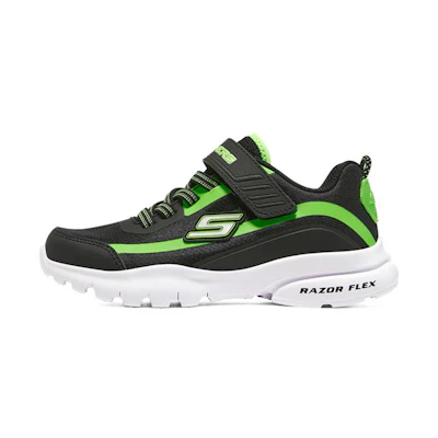 (Youth) Skechers Razor Flex 'Black Green'