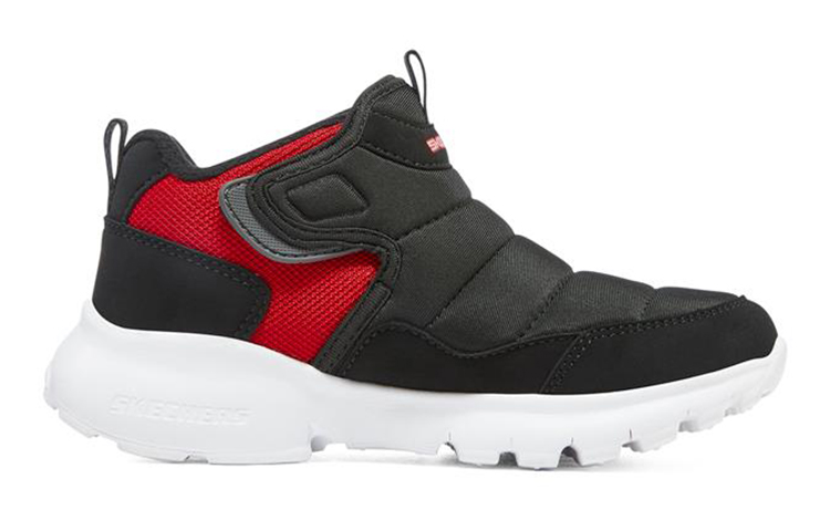 Order (Preschool) Skechers Razor Flex 'Black Red Fleece' 403784L-BKRD