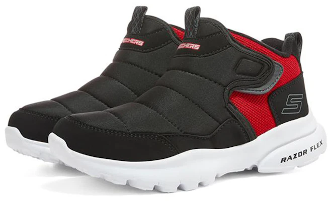 (Preschool) Skechers Razor Flex 'Black Red Fleece' 403784L-BKRD Lookbook (Preschool) Skechers Razor Flex 'Black Red Fleece' 403784L-BKRD
