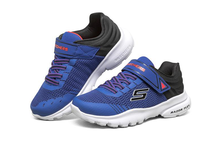 Lookbook (Preschool) Skechers Razor Flex 'Blue Black' 403781L-RYBK
