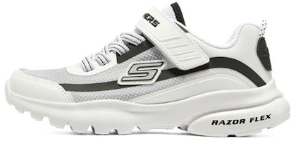 (Youth) Skechers Razor Flex 'White Black Grey' 403778L-WBK (Youth) Skechers Razor Flex 'White Black Grey' 403778L-WBK