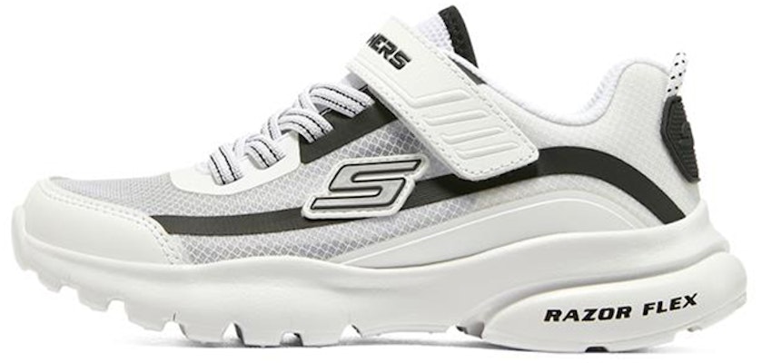 (Youth) Skechers Razor Flex 'White Black Grey' 403778L-WBK Buy (Youth) Skechers Razor Flex 'White Black Grey' 403778L-WBK