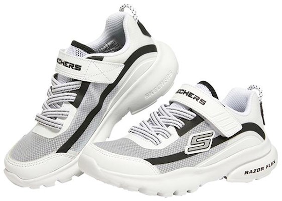 (Youth) Skechers Razor Flex 'White Black Grey' 403778L-WBK Lookbook (Youth) Skechers Razor Flex 'White Black Grey' 403778L-WBK