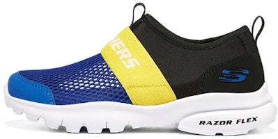 (Youth) Skechers Razor Flex 'Blue Black Yellow' 403776L-RYBK (Youth) Skechers Razor Flex 'Blue Black Yellow' 403776L-RYBK