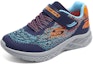 Shop (JR) Skechers Microspec 2.0 Kasut Latihan 'Biru Tua Jingga' 403920L-NVBL