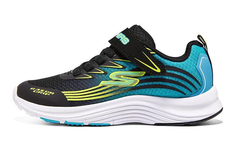 (PS) Skechers Running Shoe 'Black Green'