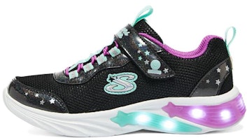 (Youth) Skechers S Lights: Glow-Brites Shoes 'Black Purple Green' 319043L-BKPR (Youth) Skechers S Lights: Glow-Brites Shoes 'Black Purple Green' 319043L-BKPR
