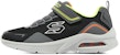 (JR) Skechers Microspec Max - Kasut Ravork 'Hitam Kelabu Putih' 403820L-CCBK