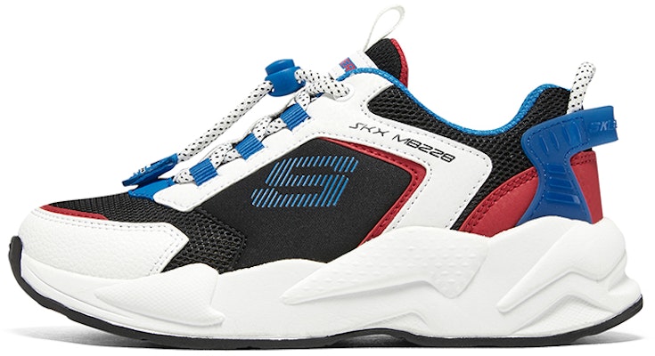 (Preschool) Skechers Running Shoe Low 'White Black Blue' 405256L-BKMT Buy (Preschool) Skechers Running Shoe Low 'White Black Blue' 405256L-BKMT