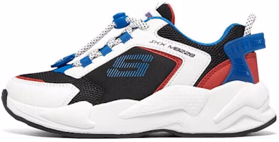 (Preschool) Skechers Running Shoe Low 'White Black Blue' 405256L-BKMT (Preschool) Skechers Running Shoe Low 'White Black Blue' 405256L-BKMT