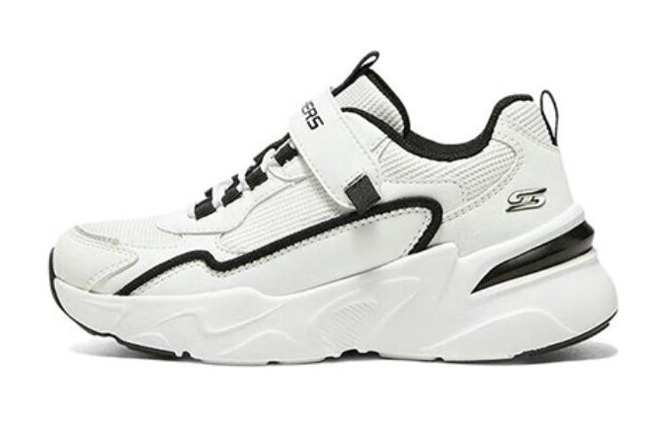 Buy (PS) 斯凯奇跑鞋低帮 '黑白' 302544L-WBK