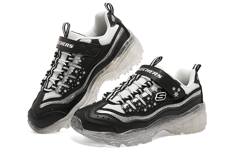 (Youth) Skechers D'lites 1.0 Sneakers 'Black' 圖 4