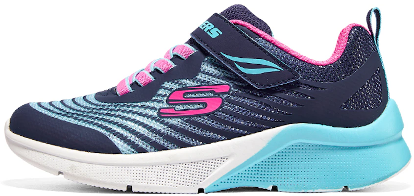 (Youth) Skechers Microspec Rejoice Racer Athletic Sneakers 'Black Blue Pink' 302349L-NVMT Buy (Youth) Skechers Microspec Rejoice Racer Athletic Sneakers 'Black Blue Pink' 302349L-NVMT