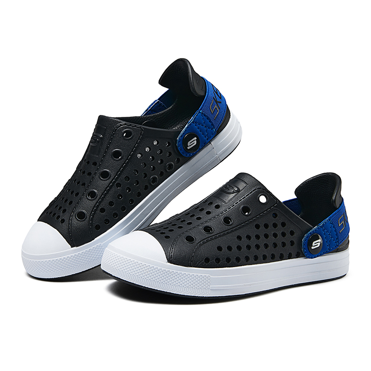 Lookbook (Preschool) Skechers Sandal 'Black Comfort Versatile Casual Outdoor' 406600L-BKBL