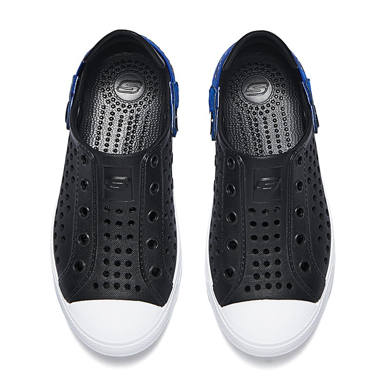 Shop (Preschool) Skechers Sandal 'Black Comfort Versatile Casual Outdoor' 406600L-BKBL