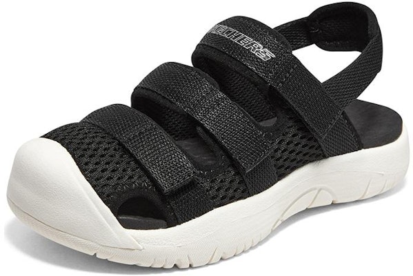 (Preschool) Skechers Sandal 'Black White' 415025L-BKW Lookbook (Preschool) Skechers Sandal 'Black White' 415025L-BKW