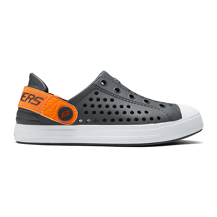 Order (Preschool) Skechers Sandal 'Grey Orange' 406600L-CCOR