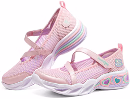 Lookbook 大童 Skechers 舒適百搭 輕便透氣兒童涼鞋 淺粉色