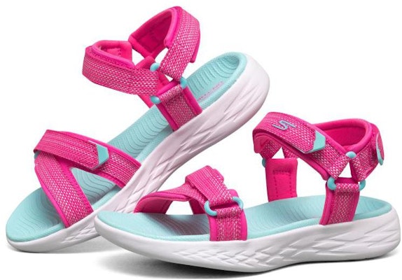 (Preschool) Skechers Sandal 'Pink Blue' 86965L-HPAQ Shop (Preschool) Skechers Sandal 'Pink Blue' 86965L-HPAQ