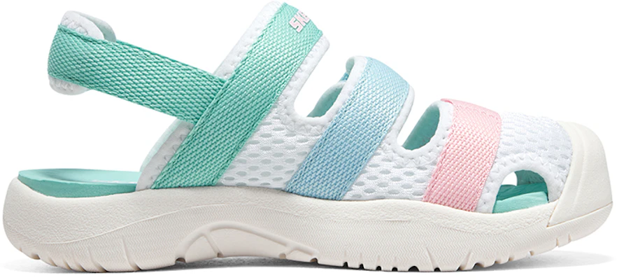 (Preschool) Skechers Sandal 'White Green' 312040L-WMLT Order (Preschool) Skechers Sandal 'White Green' 312040L-WMLT