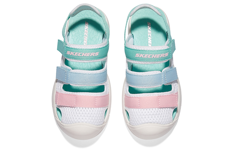 Purchase (Preschool) Skechers Sandal 'White Green' 312040L-WMLT