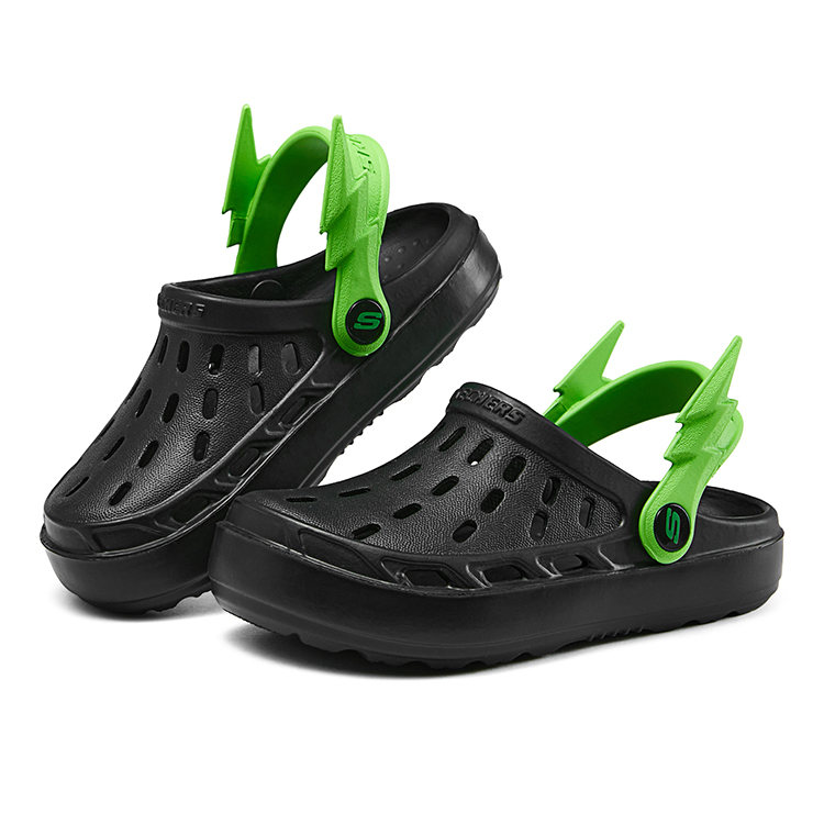 Lookbook (PS) 斯凯奇凉鞋 '黑色舒适' 406801L-BLK