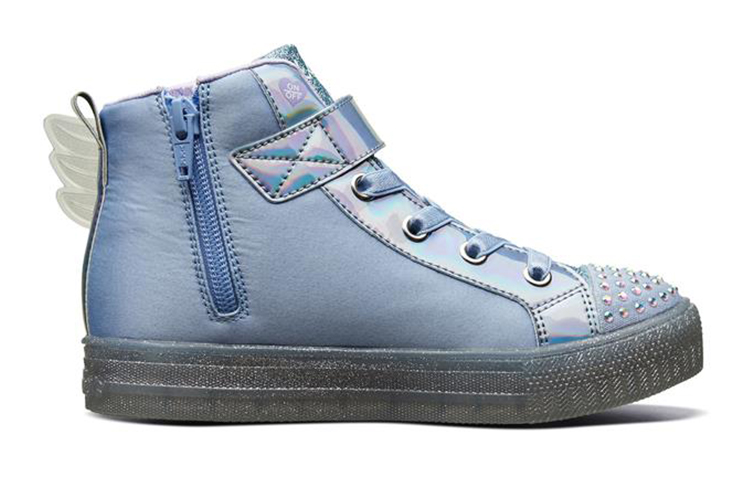 Order (PS) Skechers Shuffle Brights High Top 'Biru Ungu Berkilau' 20168L-PERI
