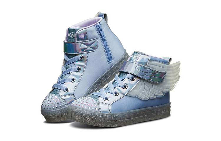 Lookbook (PS) Skechers Shuffle Brights High Top 'Biru Ungu Berkilau' 20168L-PERI