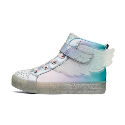 (Youth) Skechers Shuffle Brights 'Silver Blue'