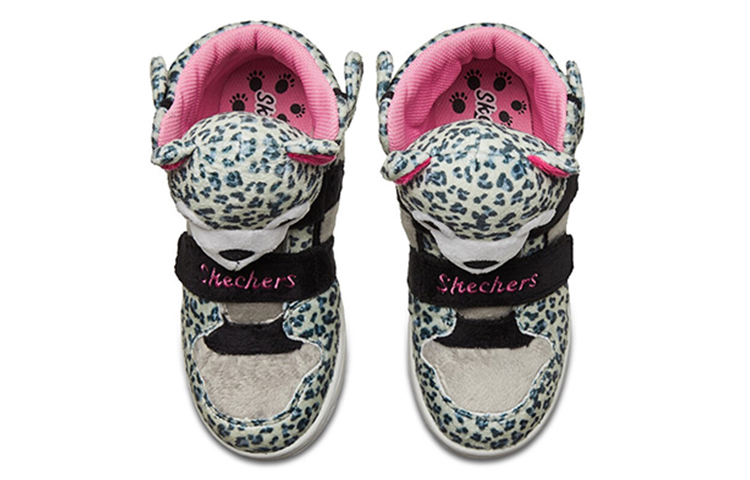 Lookbook (PS) 斯凯奇 SkechersOther 黑白粉 滑板鞋 80689N-LPD