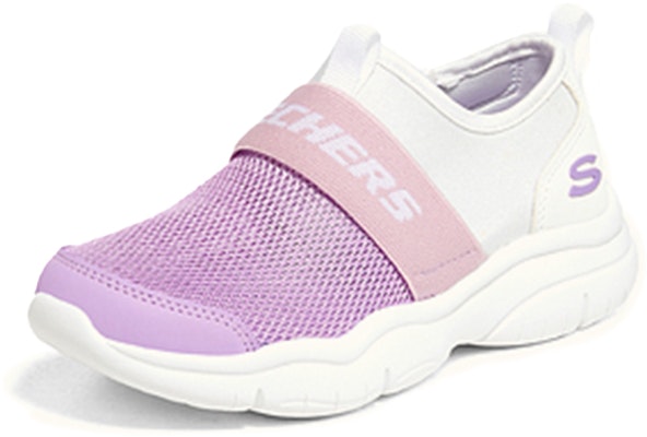 (Youth) Skechers Casual Sport Shoes 'White Purple' 303200L-WLV Order (Youth) Skechers Casual Sport Shoes 'White Purple' 303200L-WLV