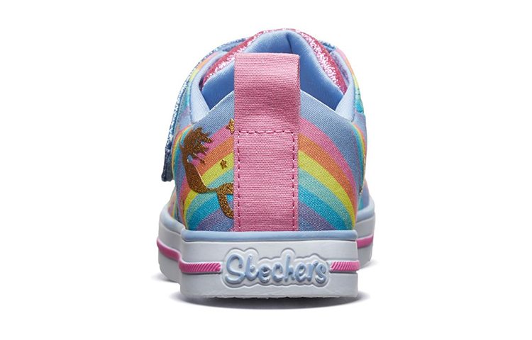 Shop (Preschool) Skechers Sparkle Lite 'Light Blue Magic Strap' 20275L-LBMT