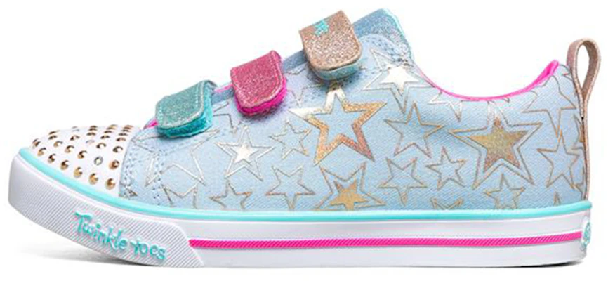 (Preschool) Skechers Sparkle Lite Low Top 'Blue Pink Stars' 314036L-LBMT Buy (Preschool) Skechers Sparkle Lite Low Top 'Blue Pink Stars' 314036L-LBMT