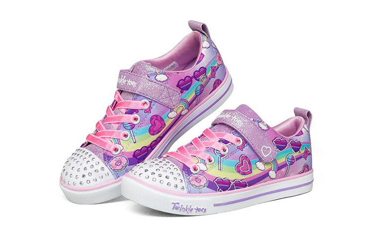 Lookbook (Preschool) Skechers Sparkle Lite Sneakers K Purple 314756L-LVMT