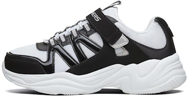 (Preschool) Skechers Sport Casual 'Black White' 80766L-BKW (Preschool) Skechers Sport Casual 'Black White' 80766L-BKW